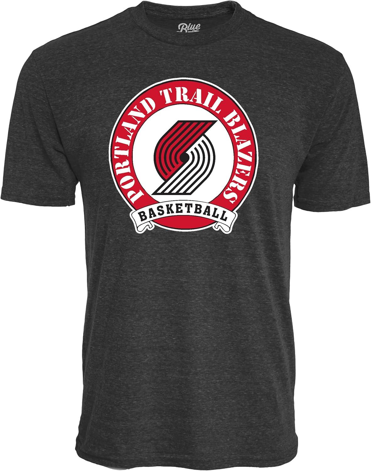 imageBlue 84 NBA UnisexAdult NBA Officially Licensed TriBlend TShirt BlackBlack