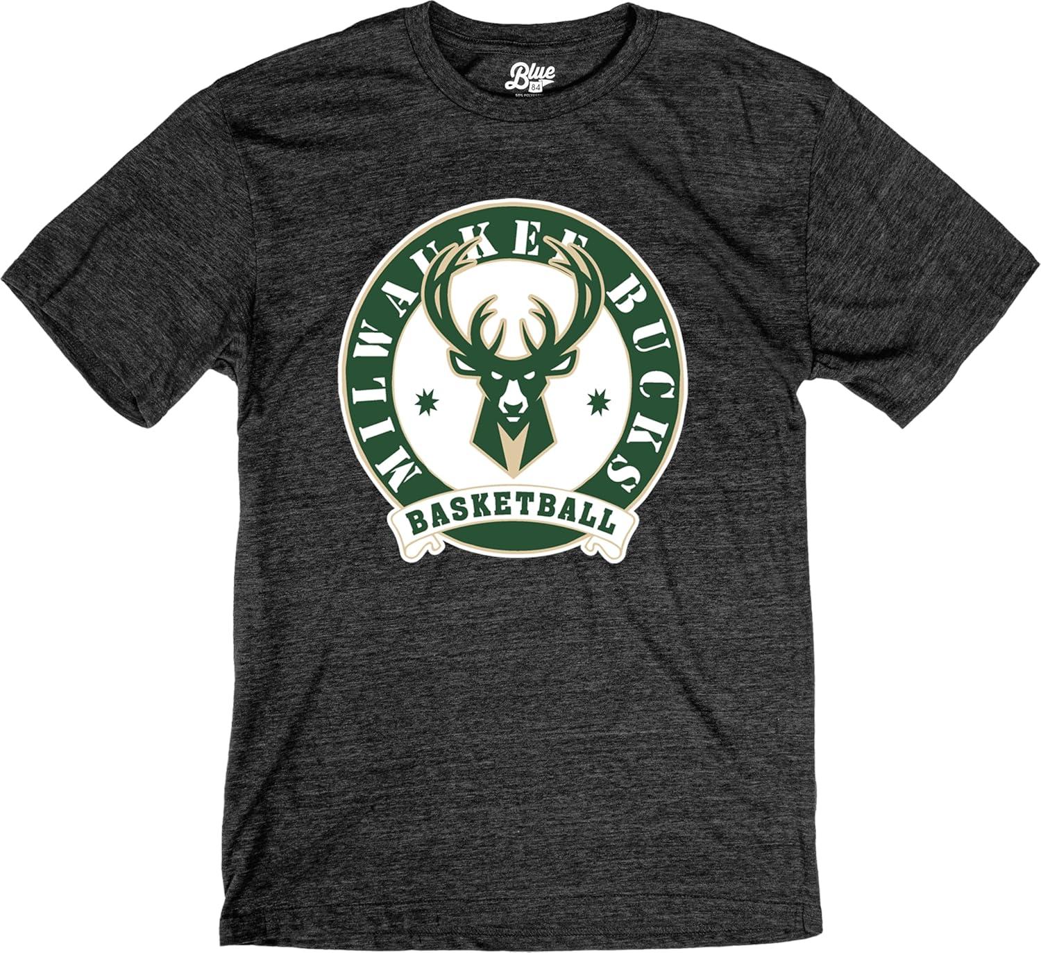 imageBlue 84 NBA UnisexAdult NBA Officially Licensed TriBlend TShirt BlackBlack