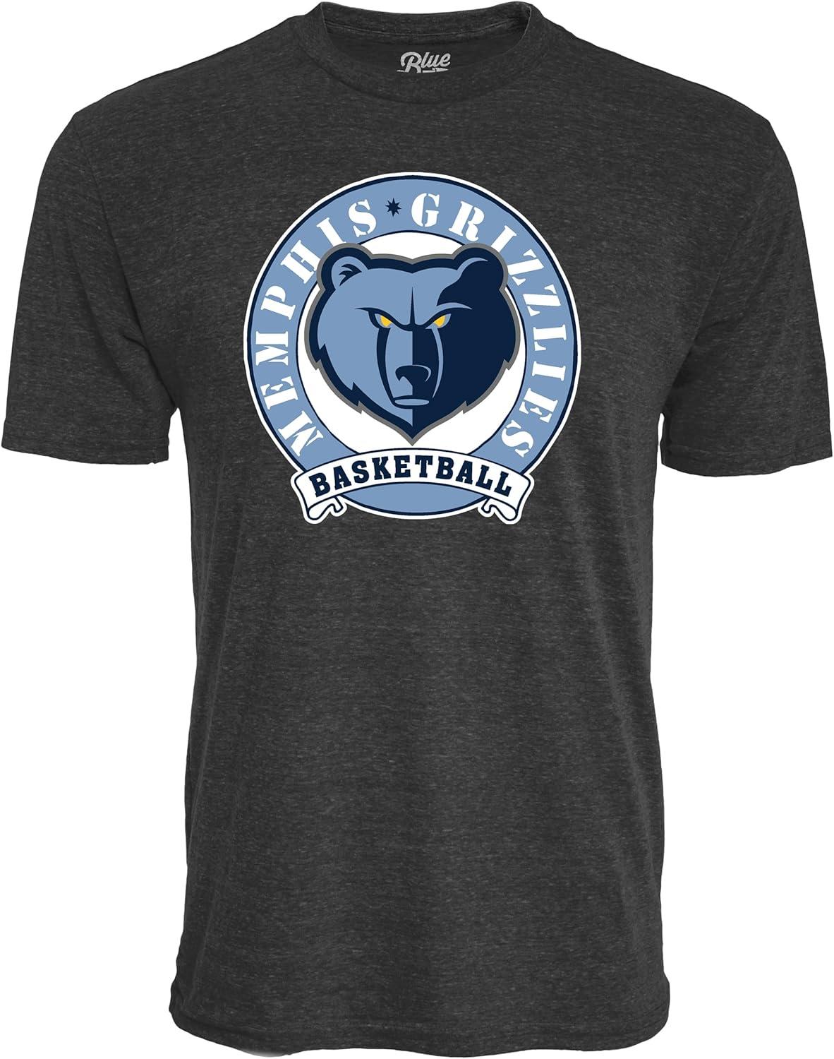 imageBlue 84 NBA UnisexAdult NBA Officially Licensed TriBlend TShirt BlackBlack