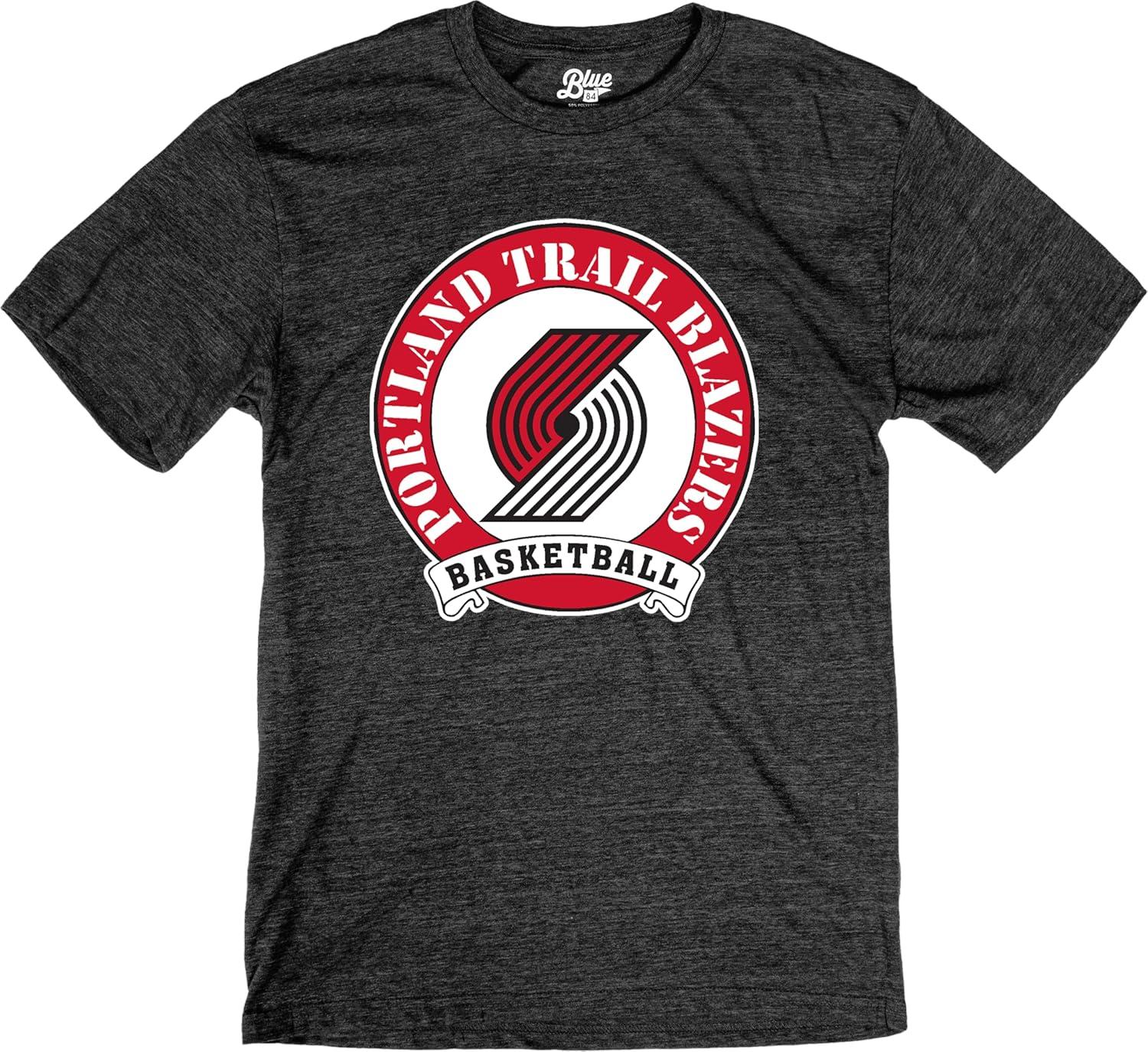 imageBlue 84 NBA UnisexAdult NBA Officially Licensed TriBlend TShirt BlackBlack