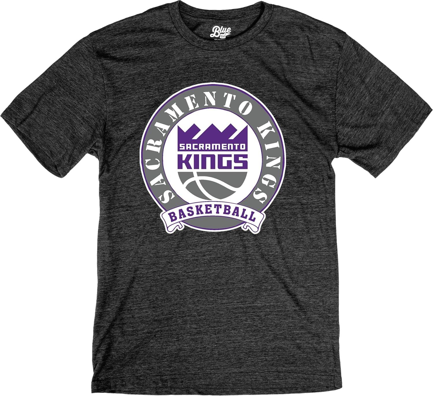 imageBlue 84 NBA UnisexAdult NBA Officially Licensed TriBlend TShirt BlackBlack