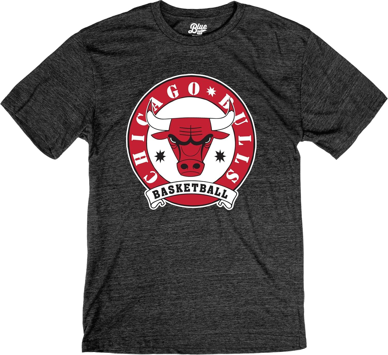 imageBlue 84 NBA UnisexAdult NBA Officially Licensed TriBlend TShirt BlackBlack