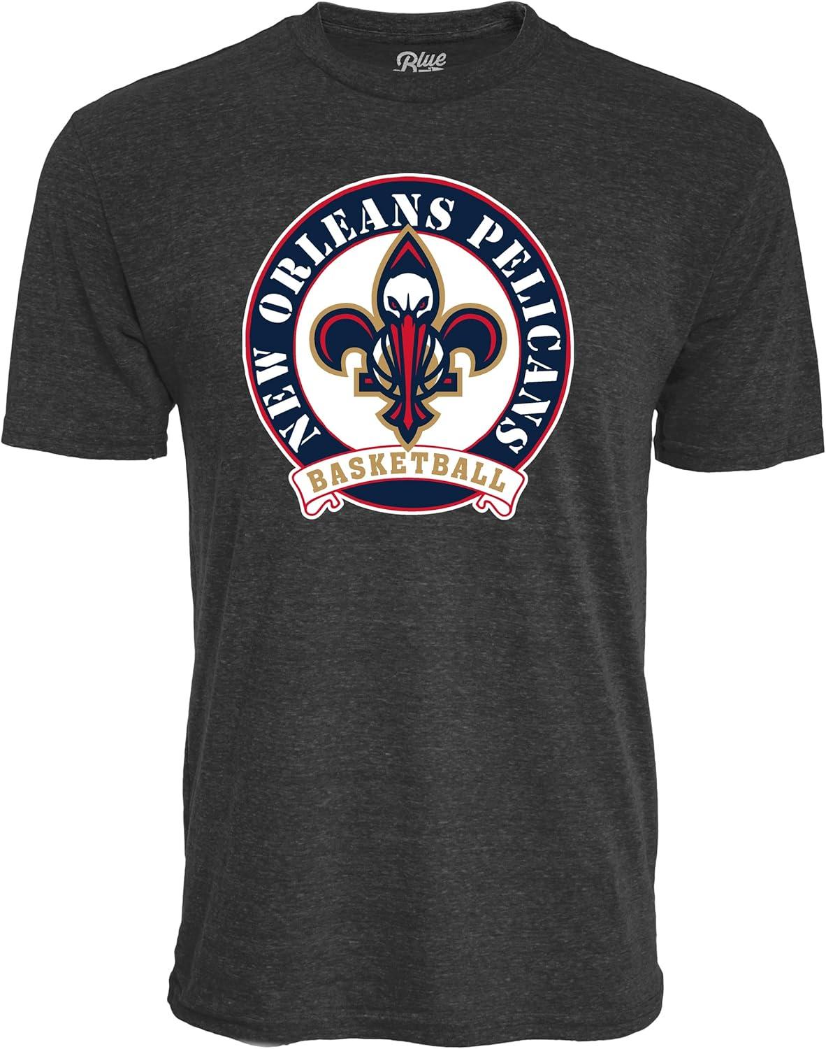 imageBlue 84 NBA UnisexAdult NBA Officially Licensed TriBlend TShirt BlackBlack