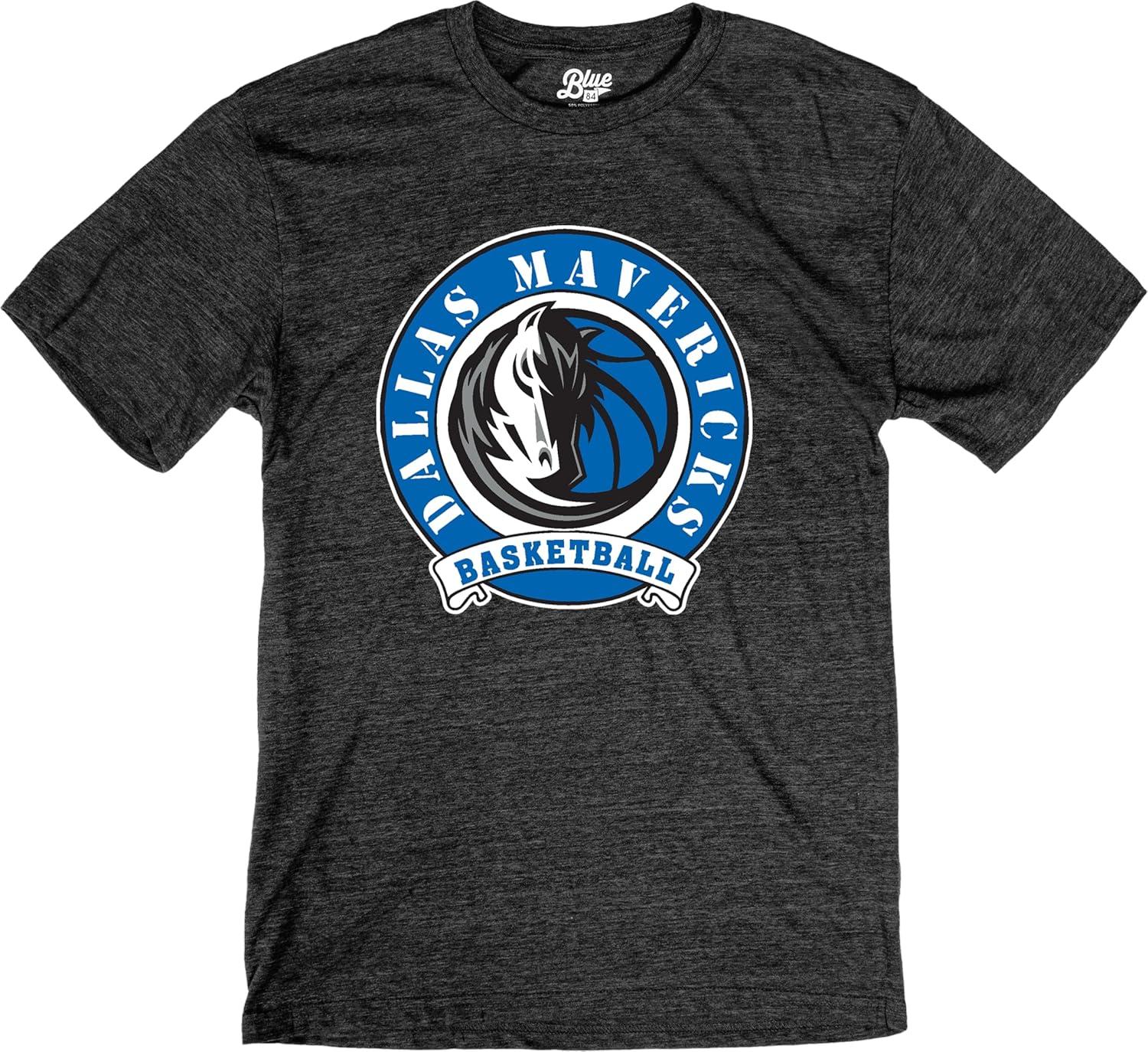 imageBlue 84 NBA UnisexAdult NBA Officially Licensed TriBlend TShirt BlackBlack