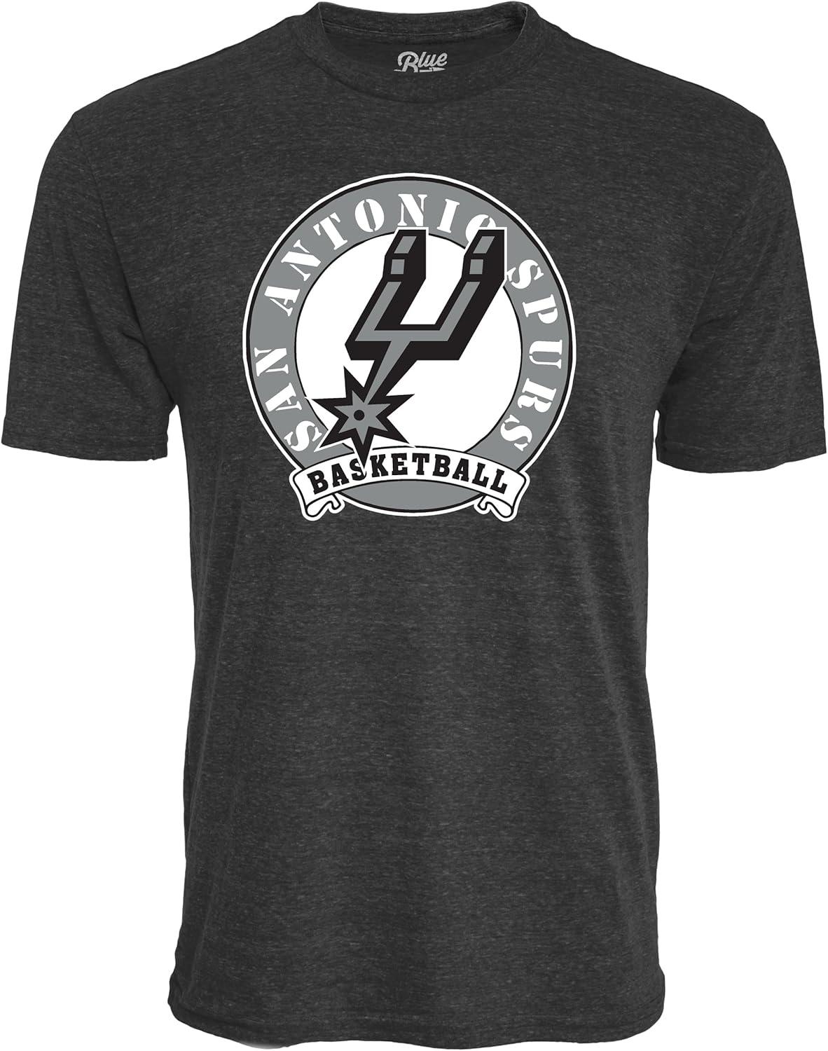 imageBlue 84 NBA UnisexAdult NBA Officially Licensed TriBlend TShirt BlackBlack