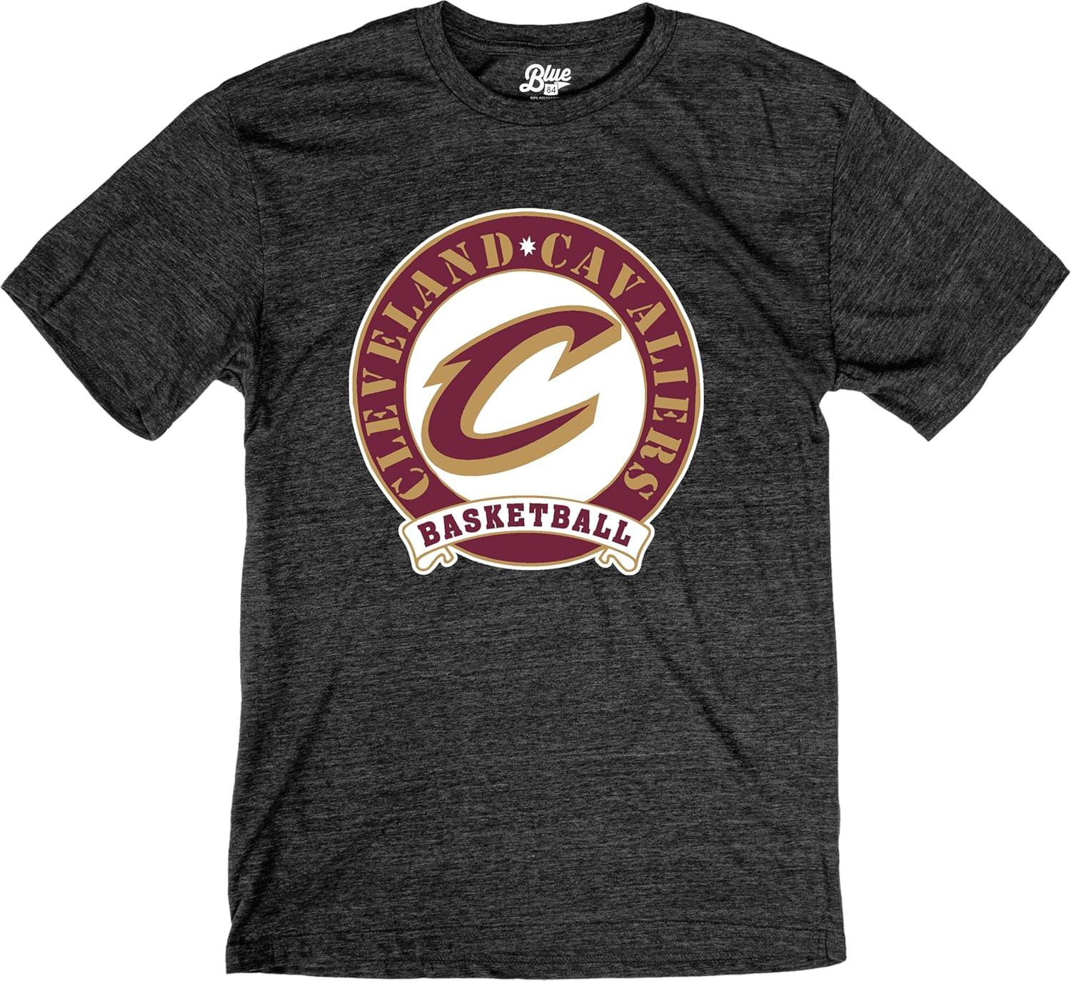 imageBlue 84 NBA UnisexAdult NBA Officially Licensed TriBlend TShirt BlackBlack