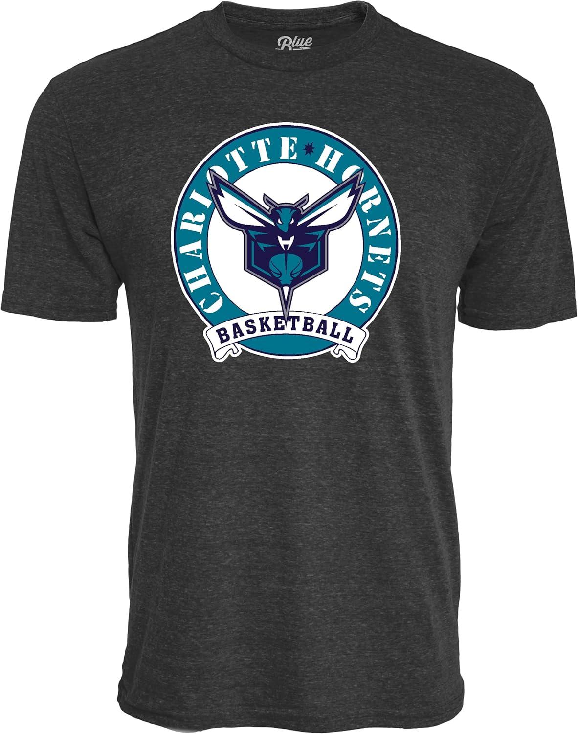 imageBlue 84 NBA UnisexAdult NBA Officially Licensed TriBlend TShirt BlackBlack