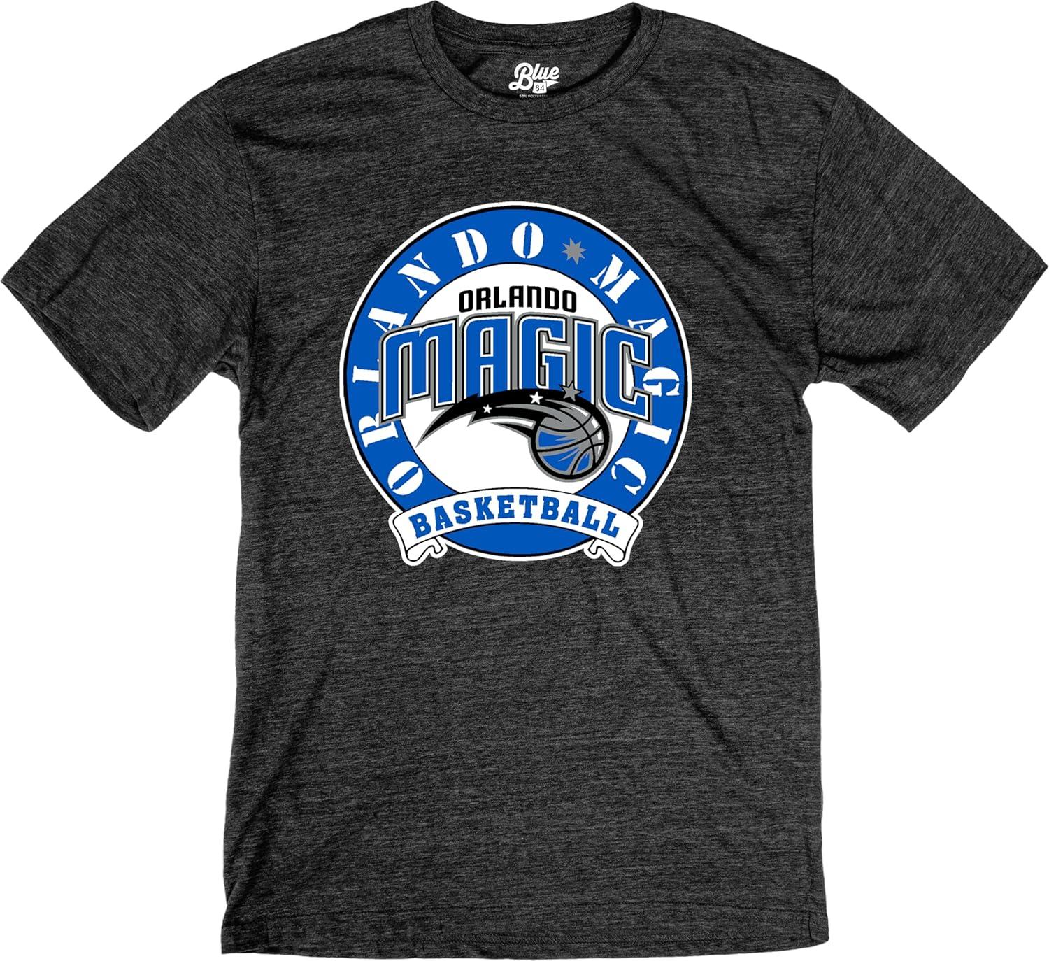 imageBlue 84 NBA UnisexAdult NBA Officially Licensed TriBlend TShirt BlackBlack