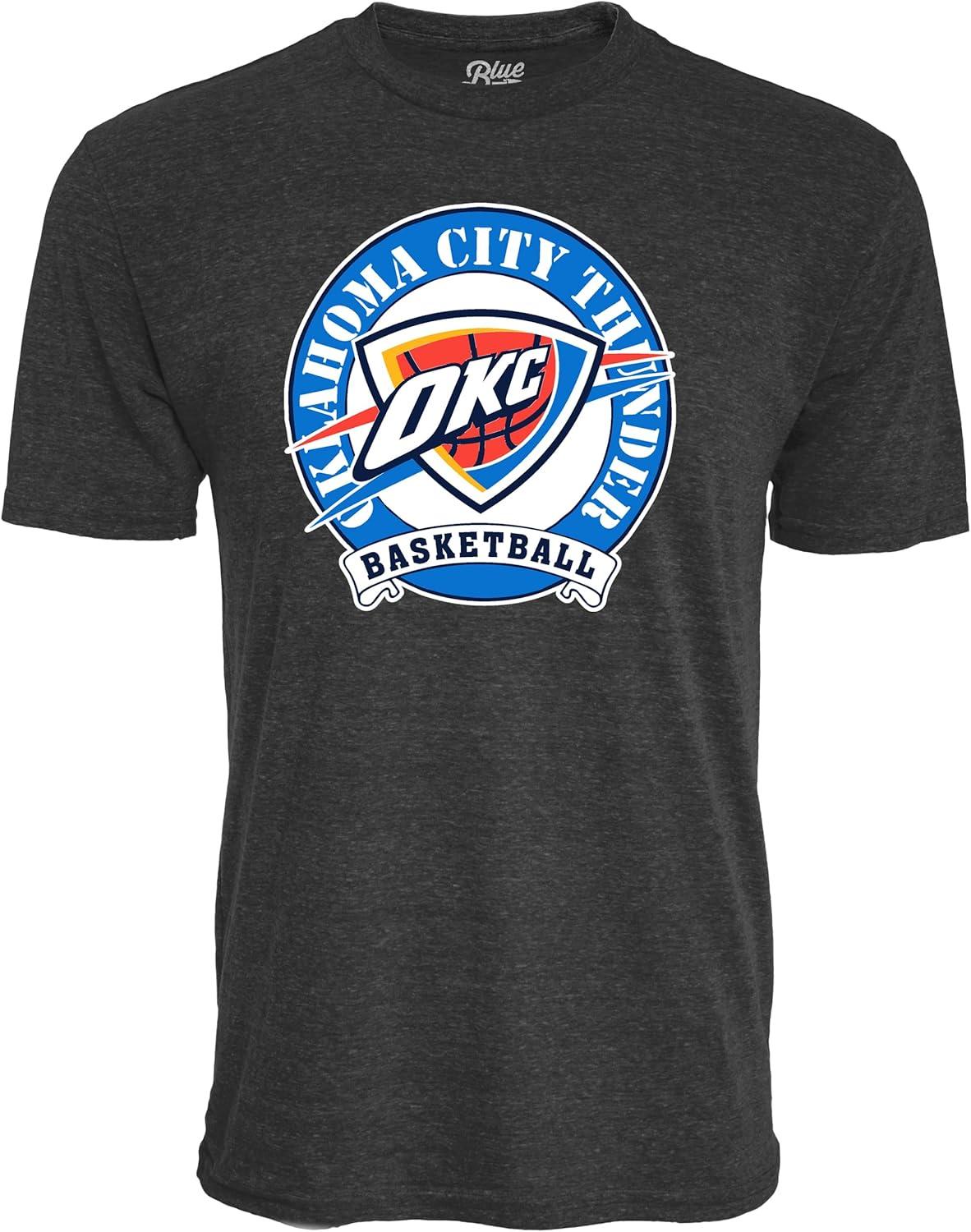 imageBlue 84 NBA UnisexAdult NBA Officially Licensed TriBlend TShirt BlackBlack