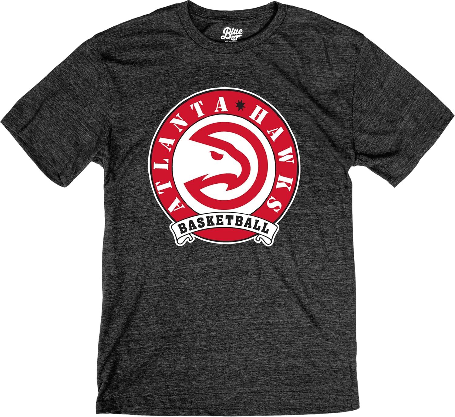 imageBlue 84 NBA UnisexAdult NBA Officially Licensed TriBlend TShirt BlackBlack