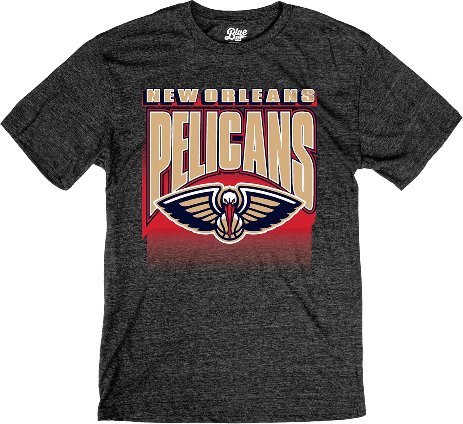 imageBlue 84 NBA UnisexAdult NBA Officially Licensed TriBlend TShirt Starters BlackSecondary Color