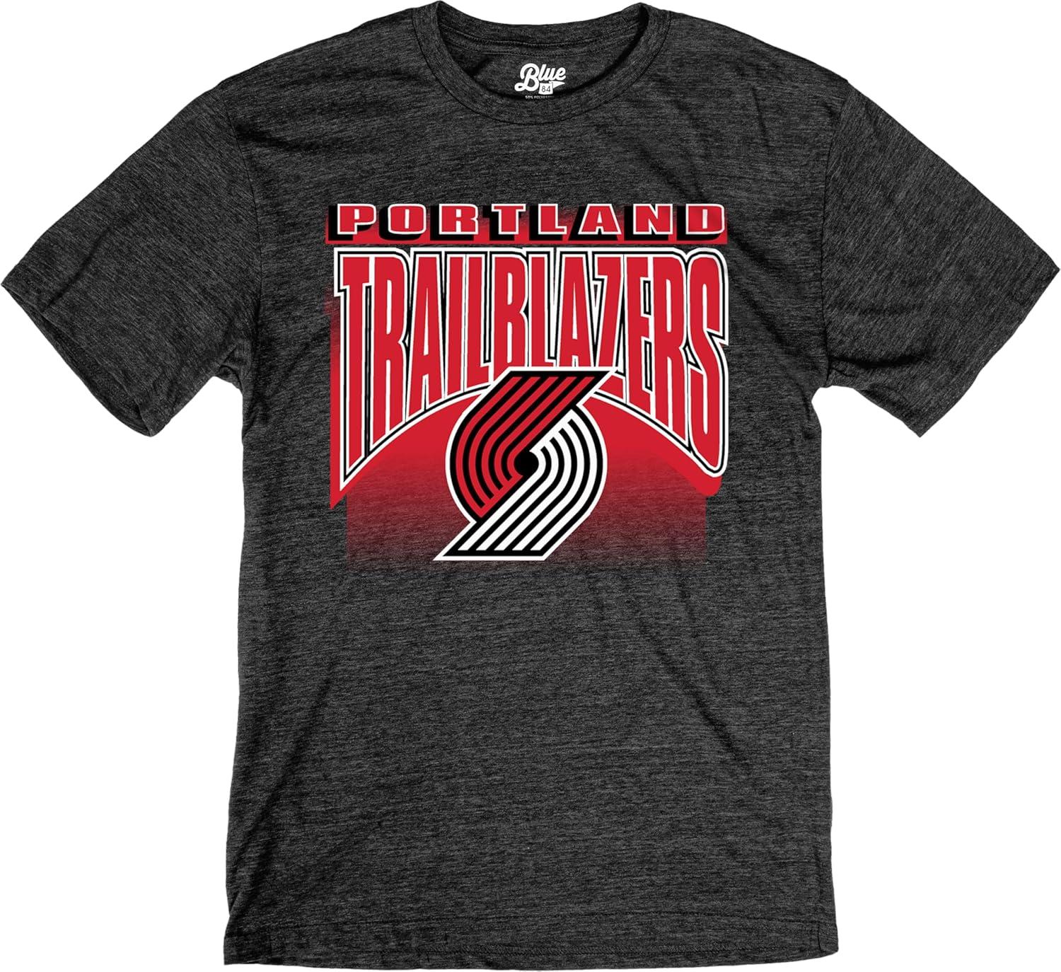 imageBlue 84 NBA UnisexAdult NBA Officially Licensed TriBlend TShirt Starters BlackSecondary Color