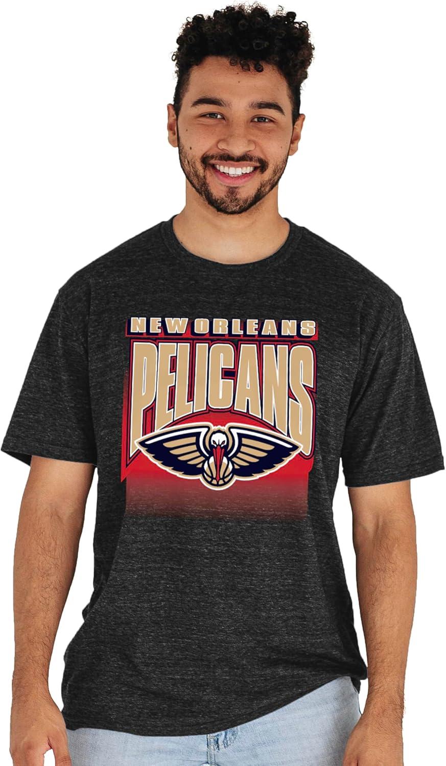 imageBlue 84 NBA UnisexAdult NBA Officially Licensed TriBlend TShirt Starters BlackSecondary Color