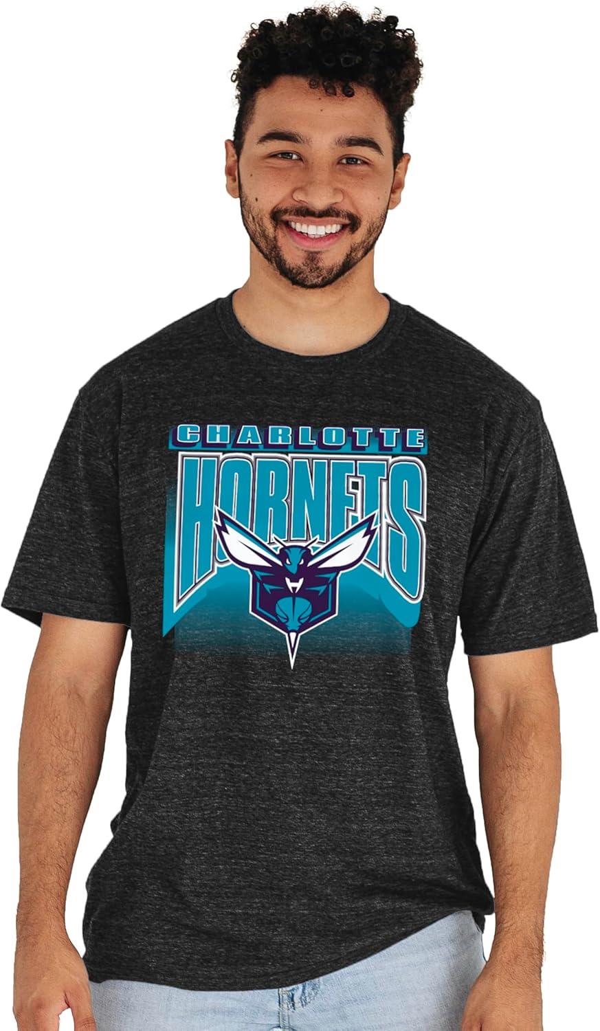 imageBlue 84 NBA UnisexAdult NBA Officially Licensed TriBlend TShirt Starters BlackSecondary Color