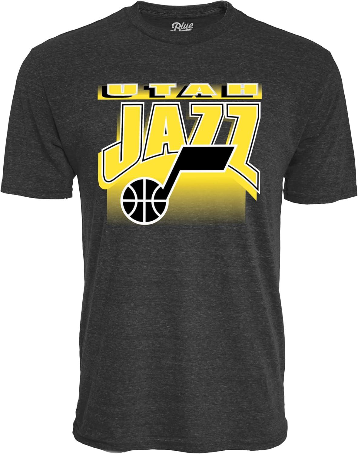 imageBlue 84 NBA UnisexAdult NBA Officially Licensed TriBlend TShirt Starters BlackSecondary Color