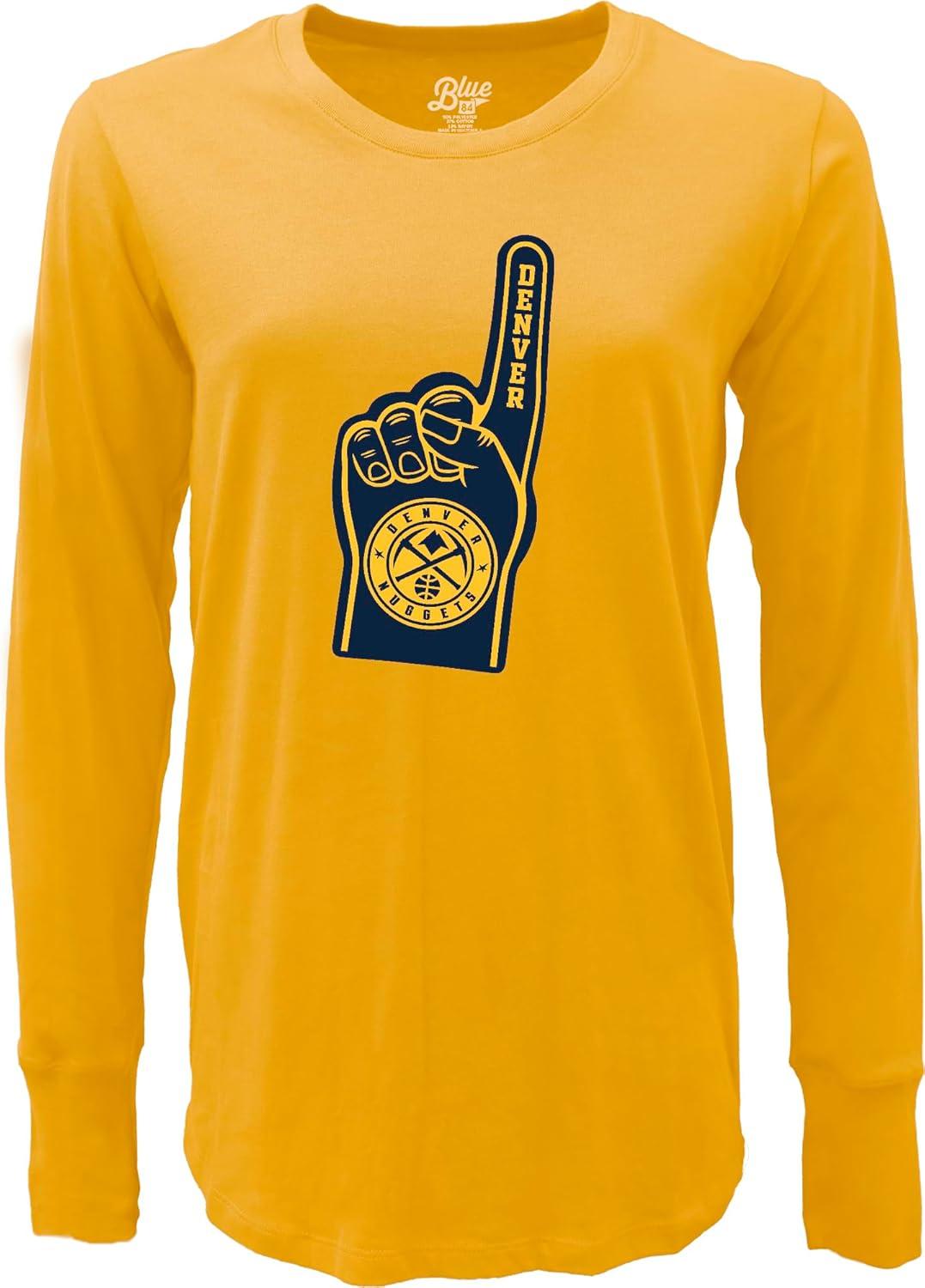 imageBlue 84 NBA Womens NBA Officially Licensed Womens Long Sleeve TShirt Icon Alternate ColorAlternate Color