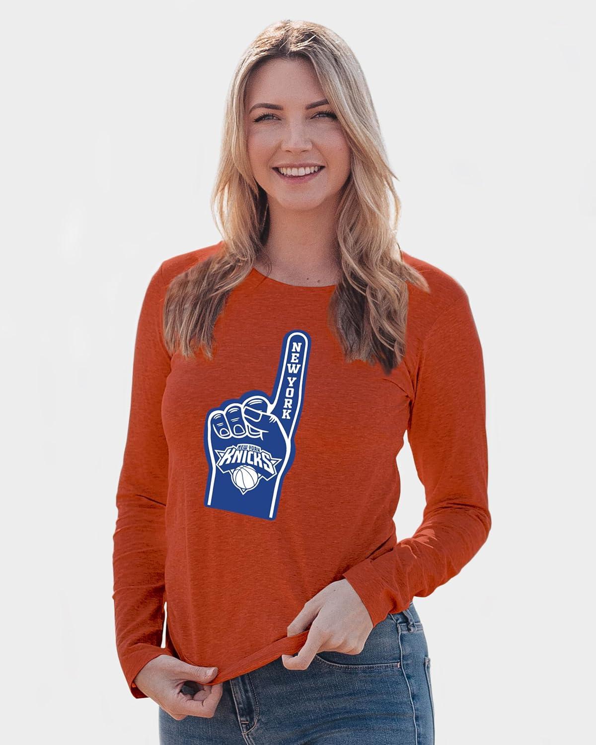 imageBlue 84 NBA Womens NBA Officially Licensed Womens Long Sleeve TShirt Icon Alternate ColorAlternate Color