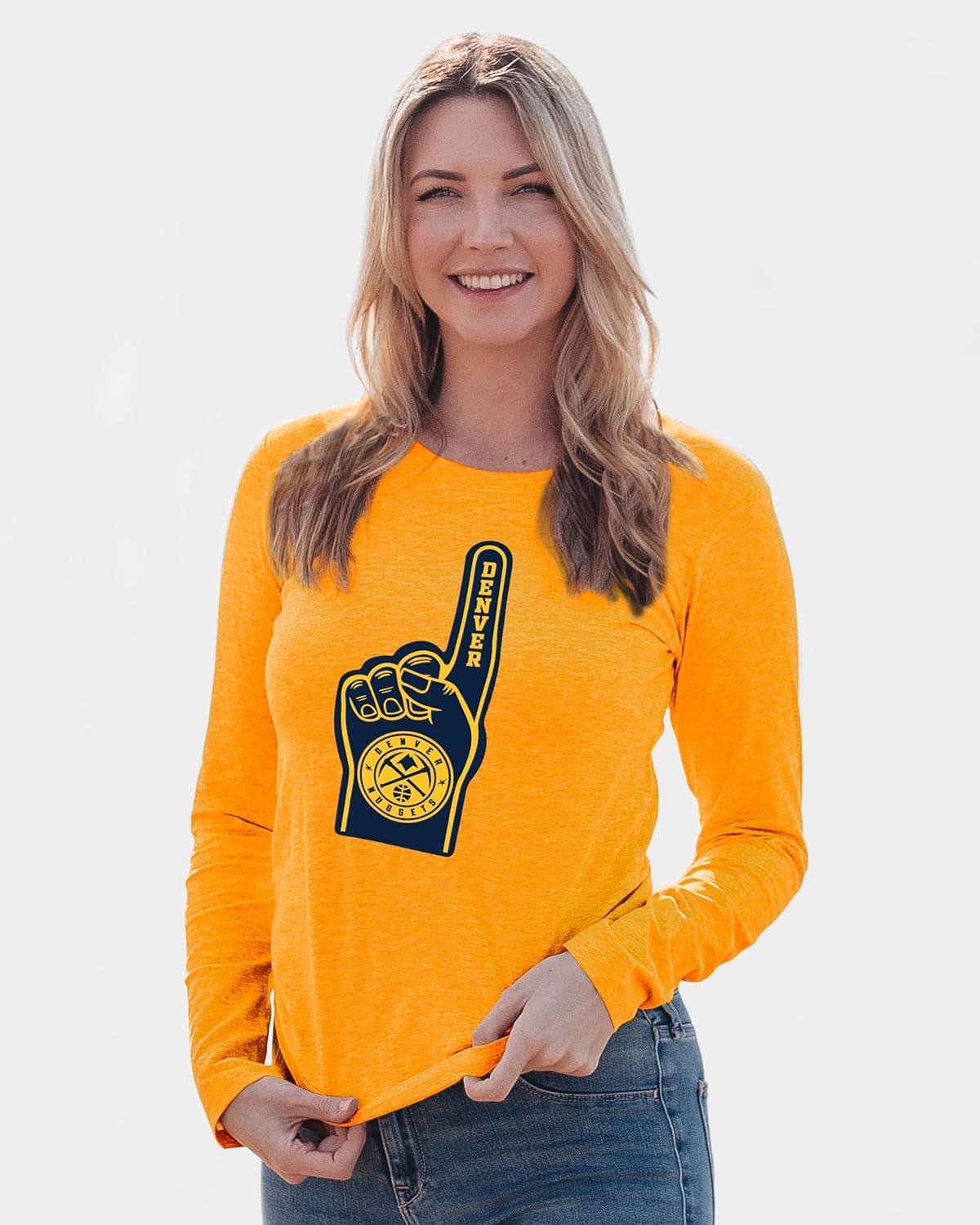 imageBlue 84 NBA Womens NBA Officially Licensed Womens Long Sleeve TShirt Icon Alternate ColorAlternate Color