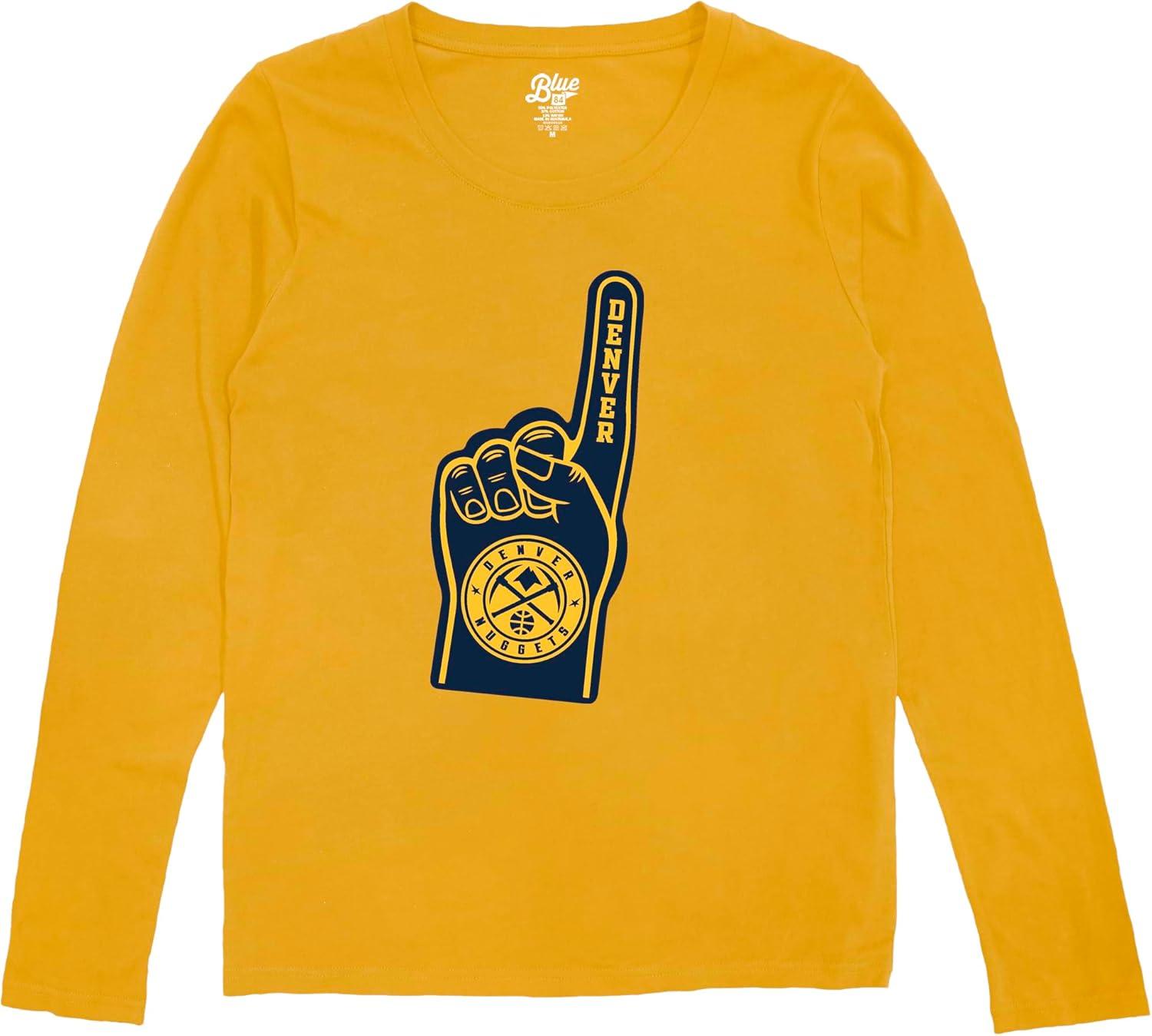 imageBlue 84 NBA Womens NBA Officially Licensed Womens Long Sleeve TShirt Icon Alternate ColorAlternate Color