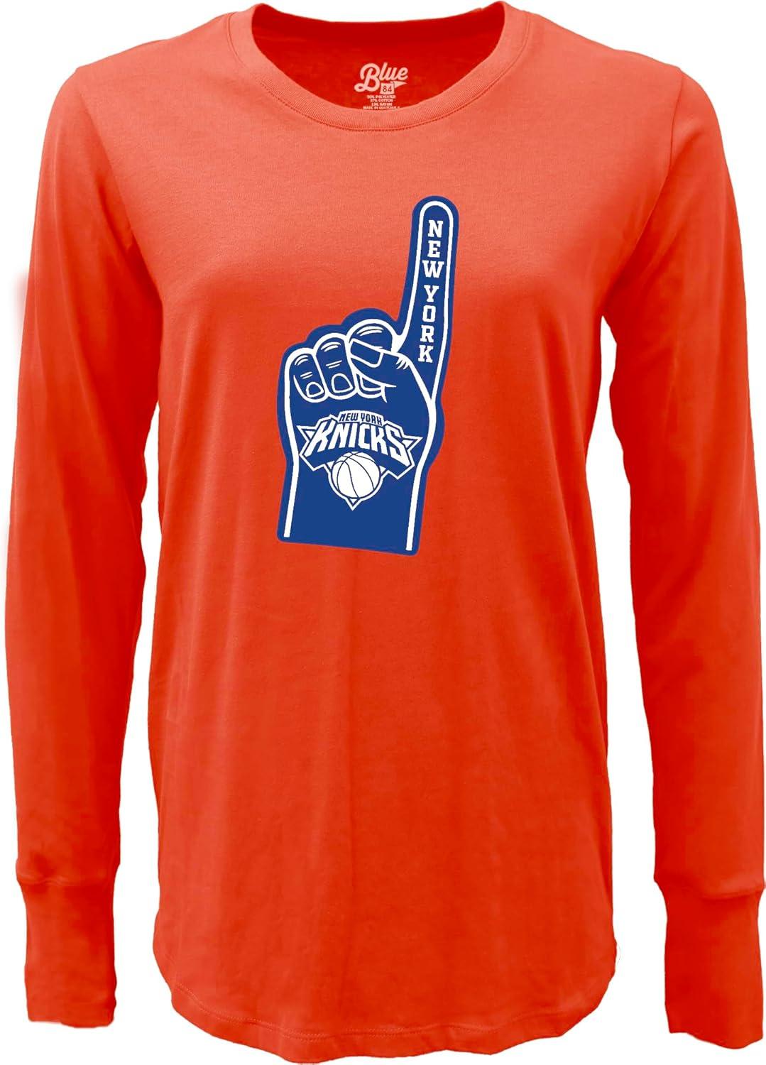 imageBlue 84 NBA Womens NBA Officially Licensed Womens Long Sleeve TShirt Icon Alternate ColorAlternate Color