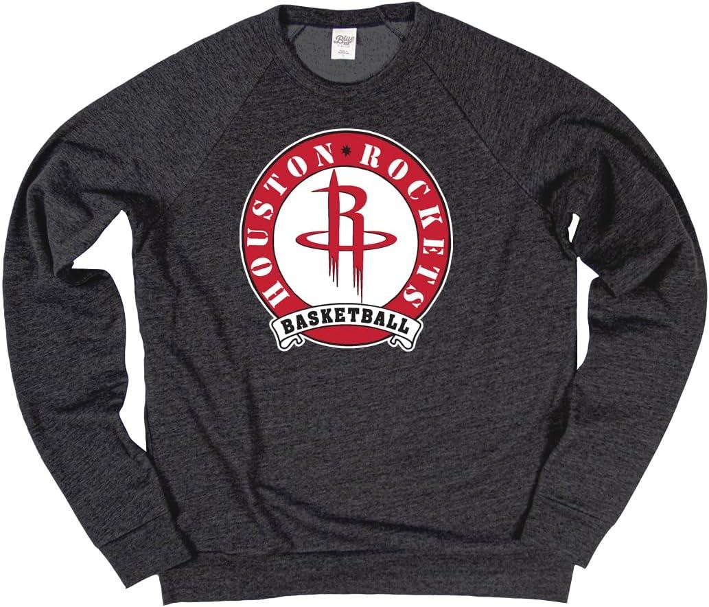 imageBlue 84 NBA unisexadult Nba Officially Licensed Triblend Crewneck Sweatshirt BlackBlack