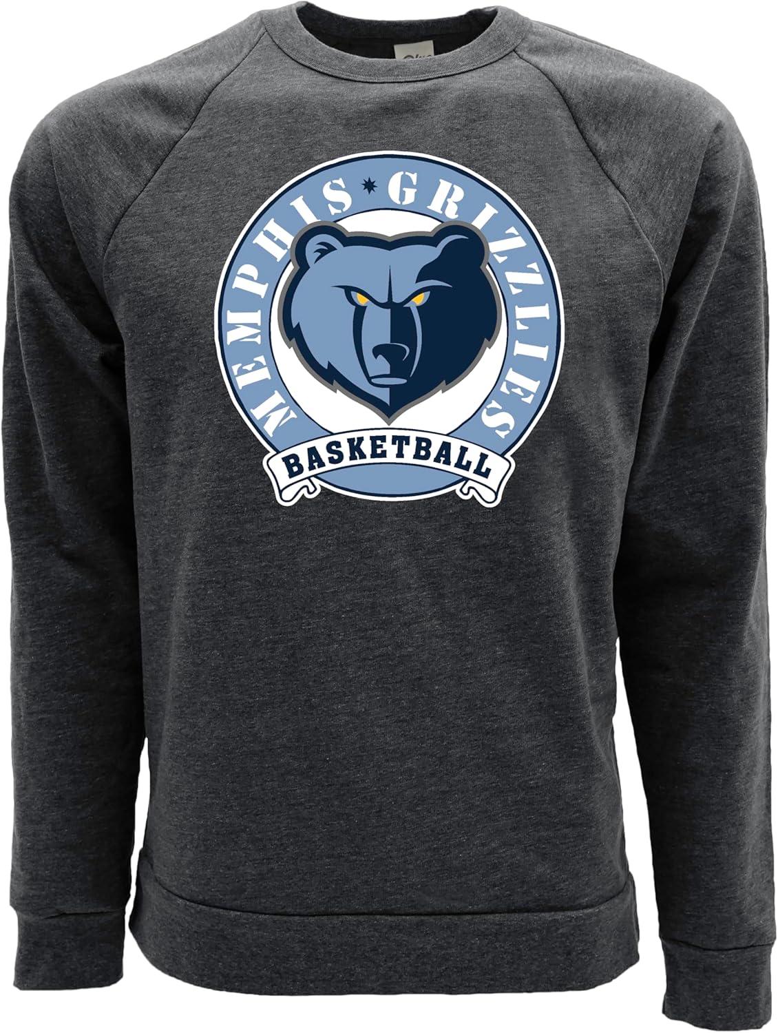 imageBlue 84 NBA unisexadult Nba Officially Licensed Triblend Crewneck Sweatshirt BlackBlack