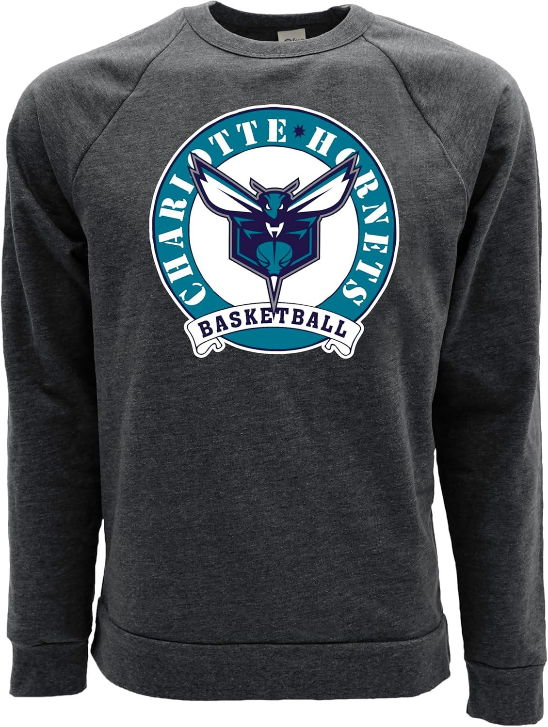 imageBlue 84 NBA unisexadult Nba Officially Licensed Triblend Crewneck Sweatshirt BlackBlack