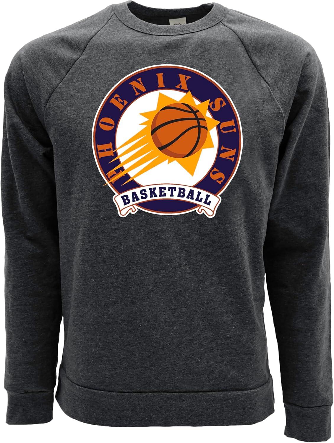 imageBlue 84 NBA unisexadult Nba Officially Licensed Triblend Crewneck Sweatshirt BlackBlack