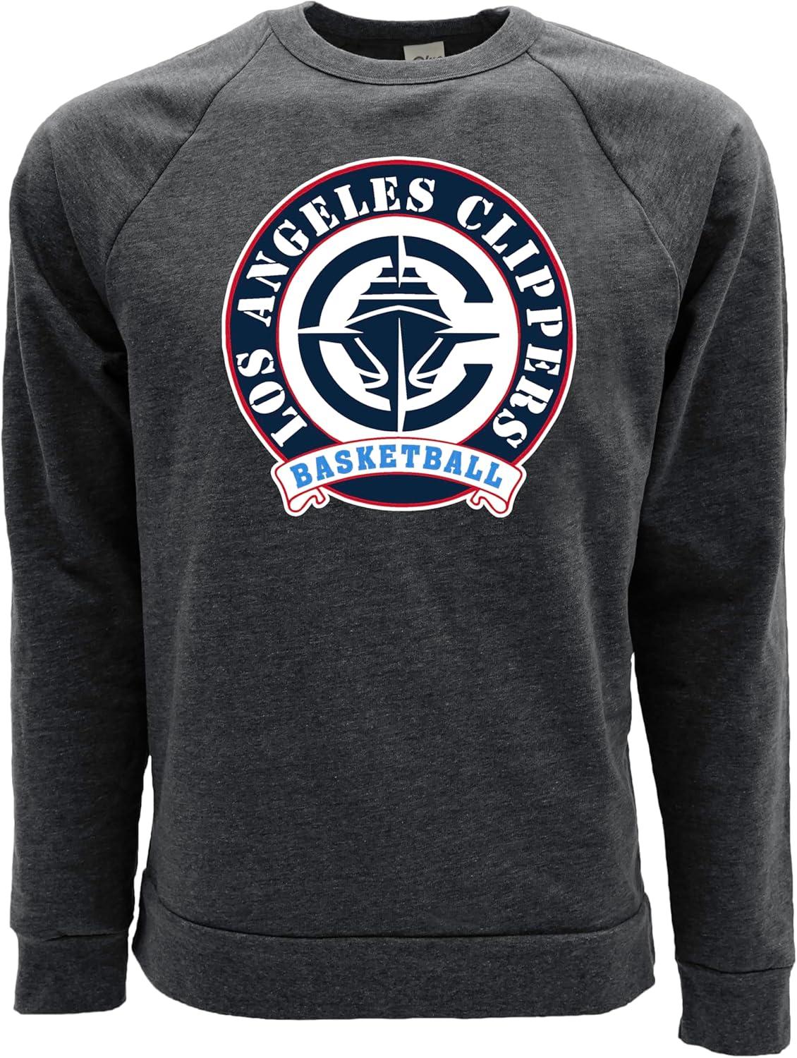 imageBlue 84 NBA unisexadult Nba Officially Licensed Triblend Crewneck Sweatshirt BlackBlack