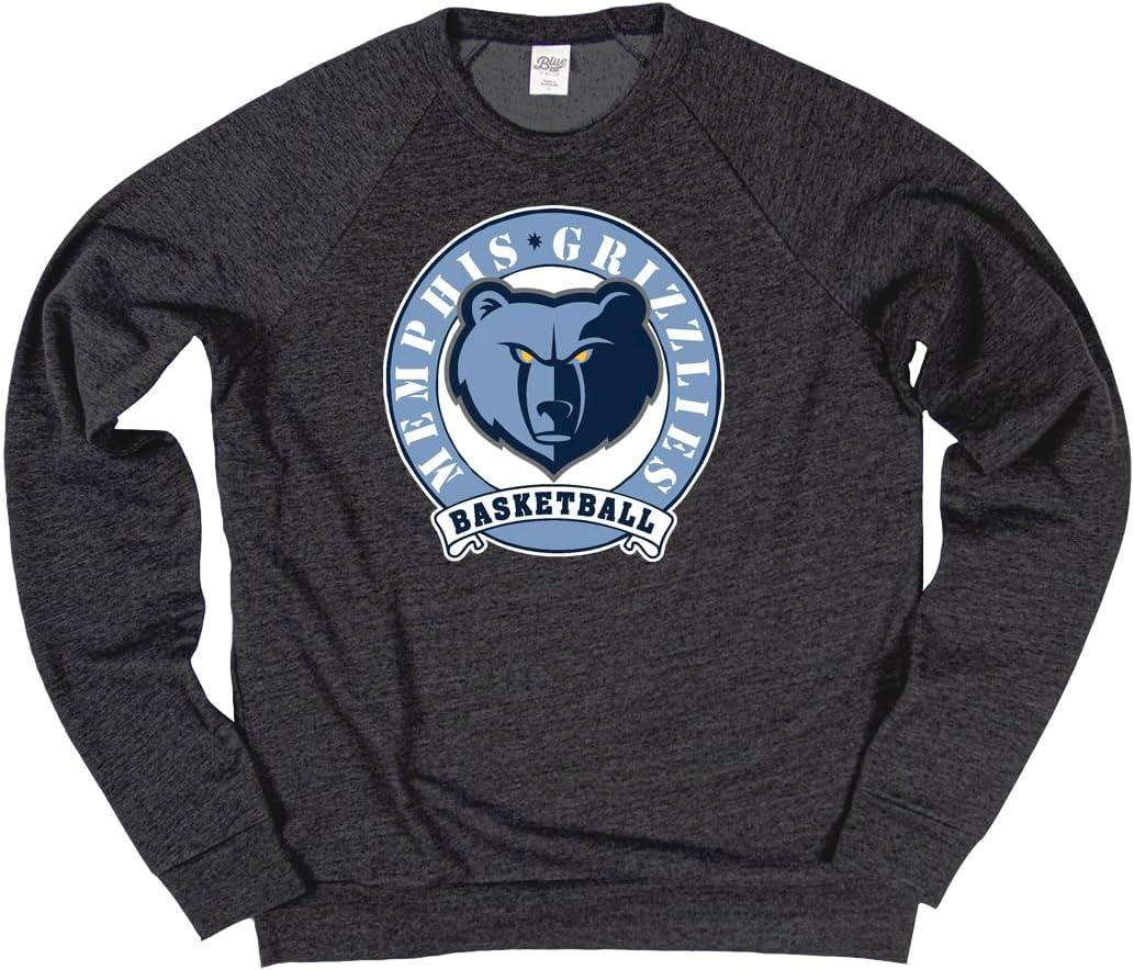 imageBlue 84 NBA unisexadult Nba Officially Licensed Triblend Crewneck Sweatshirt BlackBlack