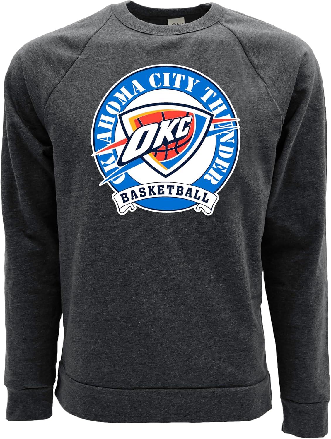 imageBlue 84 NBA unisexadult Nba Officially Licensed Triblend Crewneck Sweatshirt BlackBlack