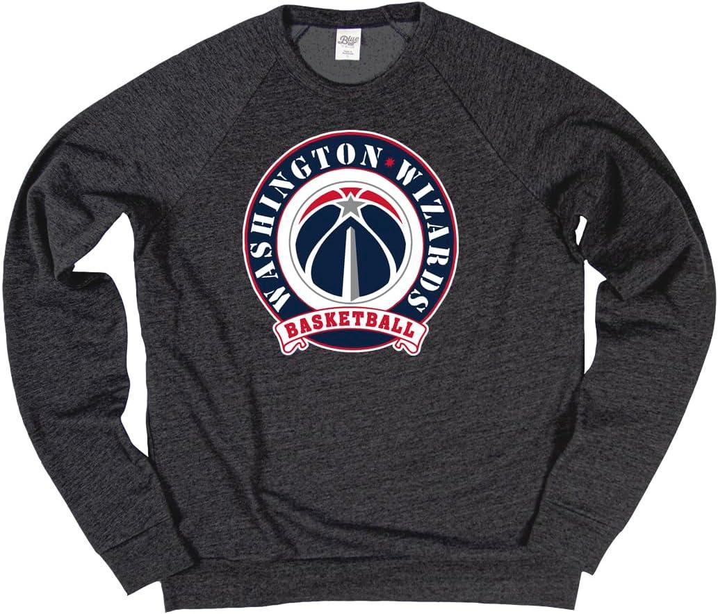 imageBlue 84 NBA unisexadult Nba Officially Licensed Triblend Crewneck Sweatshirt BlackBlack