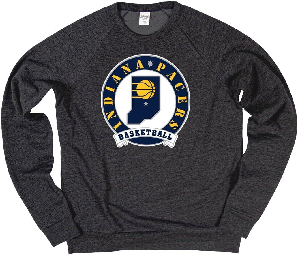imageBlue 84 NBA unisexadult Nba Officially Licensed Triblend Crewneck Sweatshirt BlackBlack