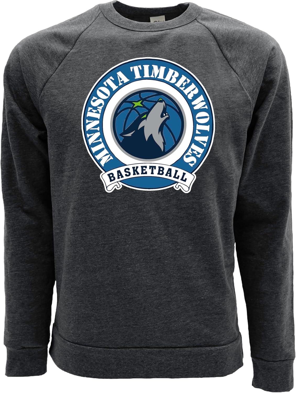 imageBlue 84 NBA unisexadult Nba Officially Licensed Triblend Crewneck Sweatshirt BlackBlack