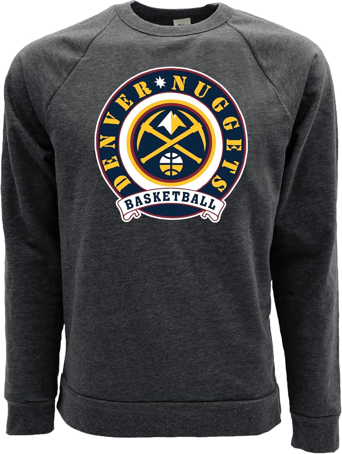 imageBlue 84 NBA unisexadult Nba Officially Licensed Triblend Crewneck Sweatshirt BlackBlack