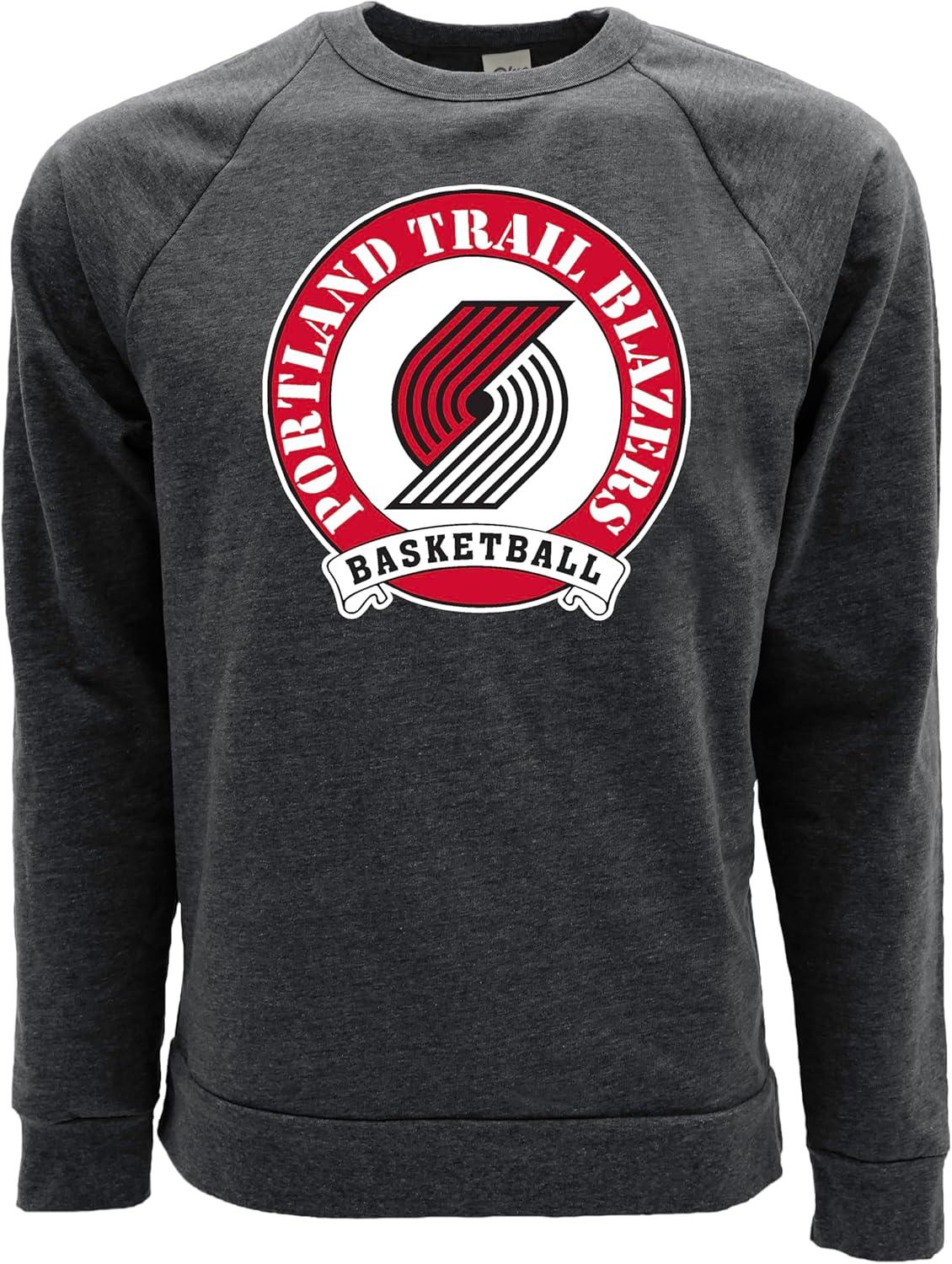 imageBlue 84 NBA unisexadult Nba Officially Licensed Triblend Crewneck Sweatshirt BlackBlack