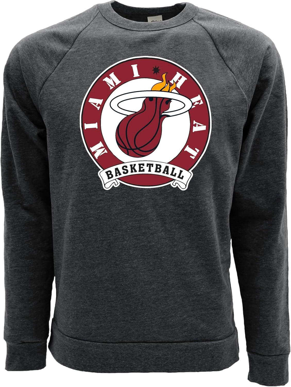 imageBlue 84 NBA unisexadult Nba Officially Licensed Triblend Crewneck Sweatshirt BlackBlack