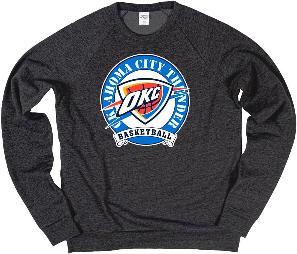 imageBlue 84 NBA unisexadult Nba Officially Licensed Triblend Crewneck Sweatshirt BlackBlack