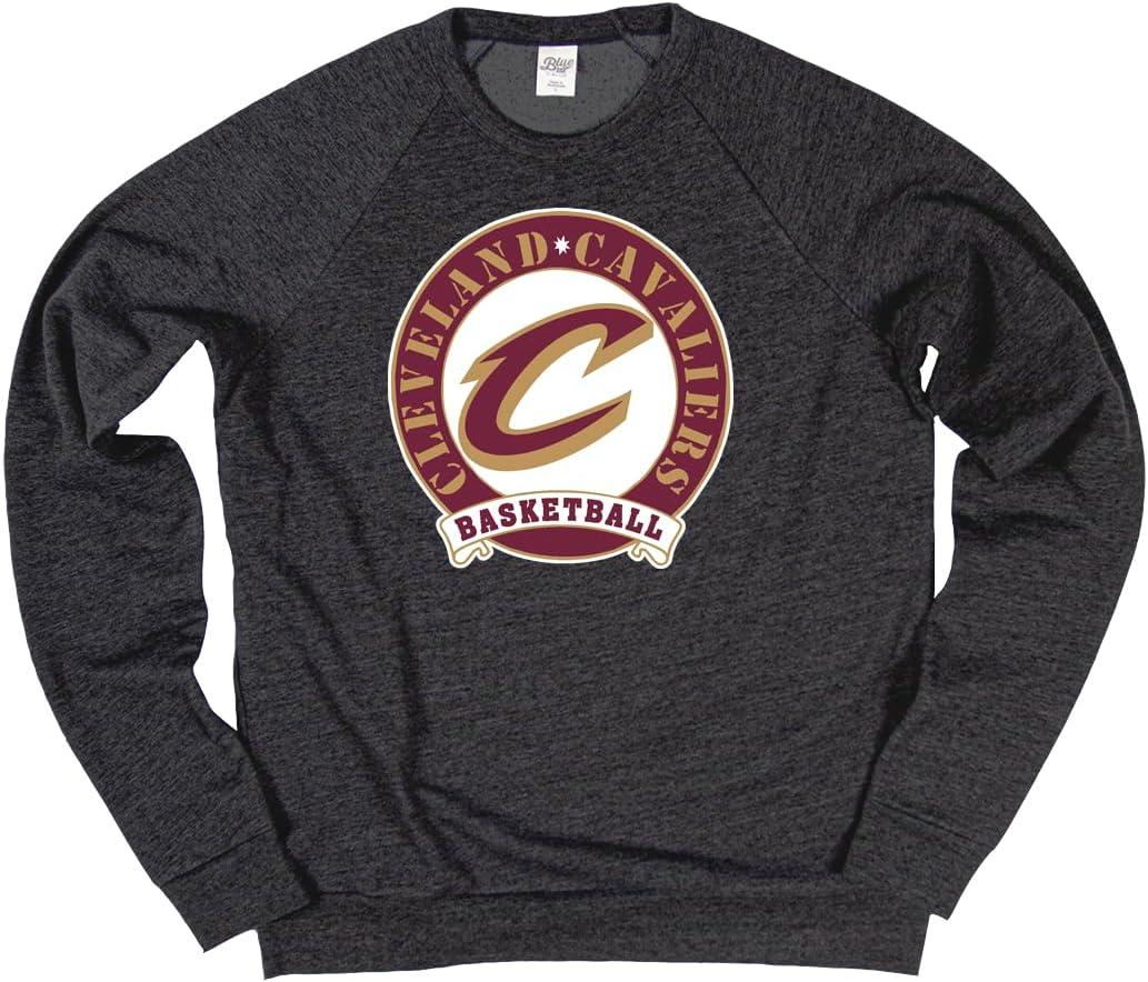 imageBlue 84 NBA unisexadult Nba Officially Licensed Triblend Crewneck Sweatshirt BlackBlack