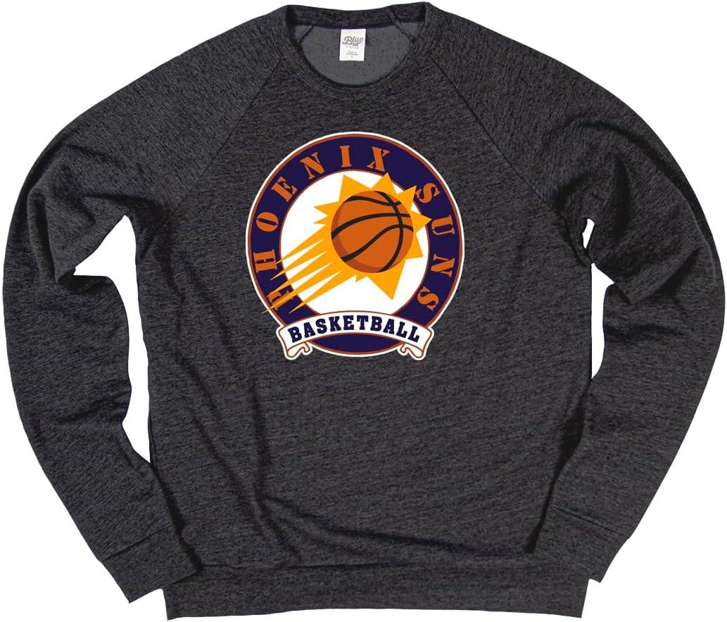 imageBlue 84 NBA unisexadult Nba Officially Licensed Triblend Crewneck Sweatshirt BlackBlack