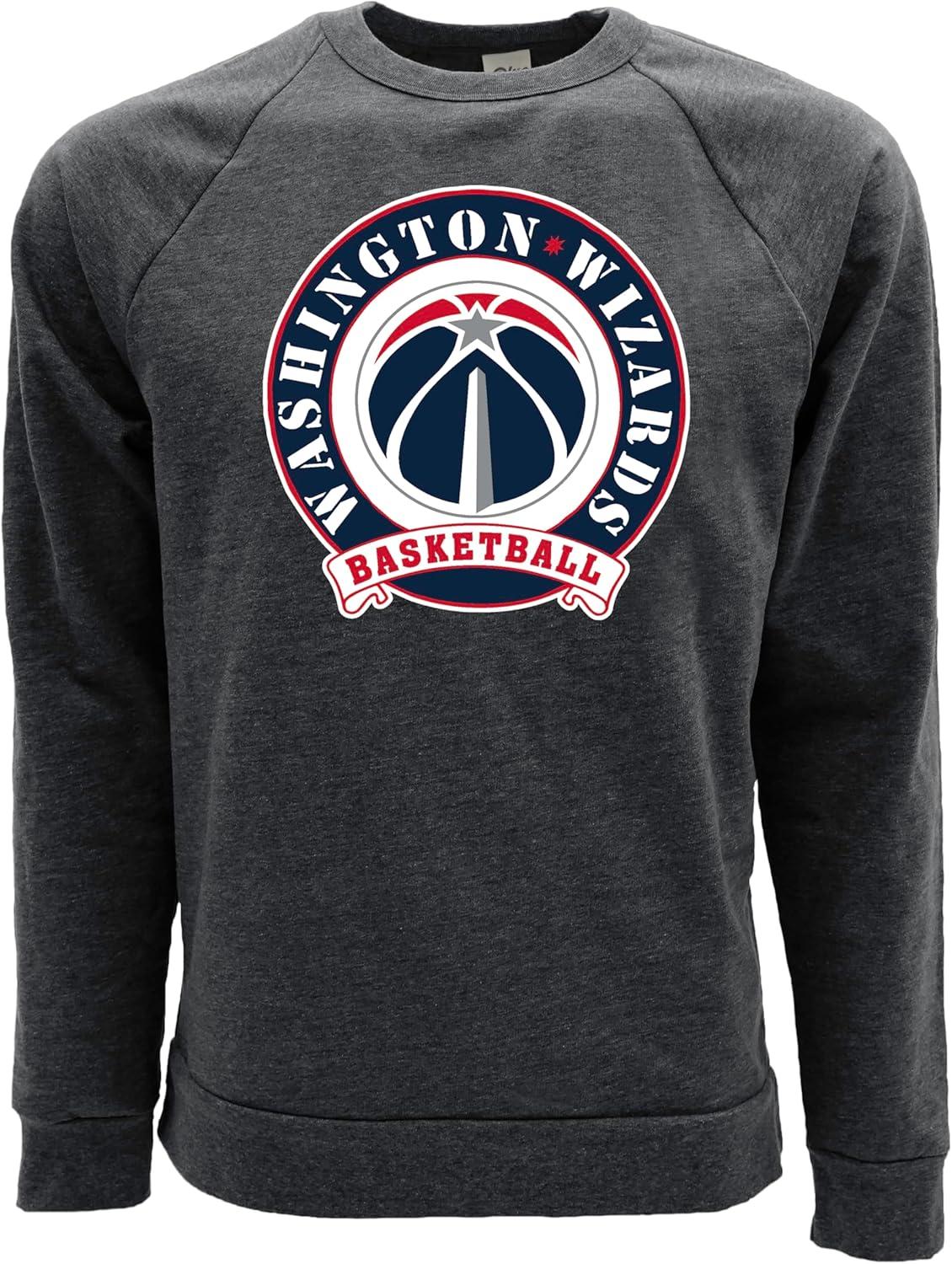 imageBlue 84 NBA unisexadult Nba Officially Licensed Triblend Crewneck Sweatshirt BlackBlack