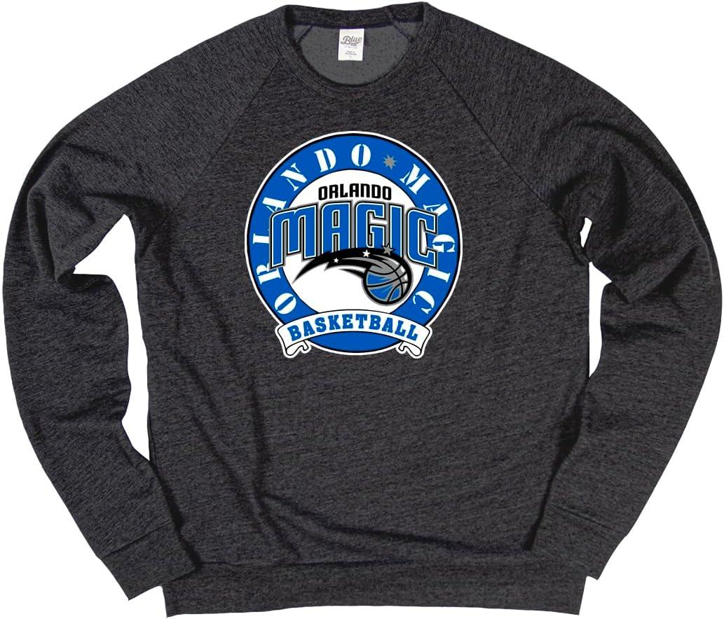 imageBlue 84 NBA unisexadult Nba Officially Licensed Triblend Crewneck Sweatshirt BlackBlack