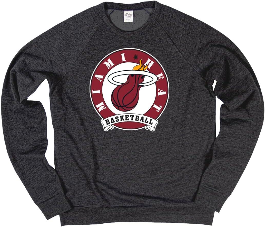 imageBlue 84 NBA unisexadult Nba Officially Licensed Triblend Crewneck Sweatshirt BlackBlack