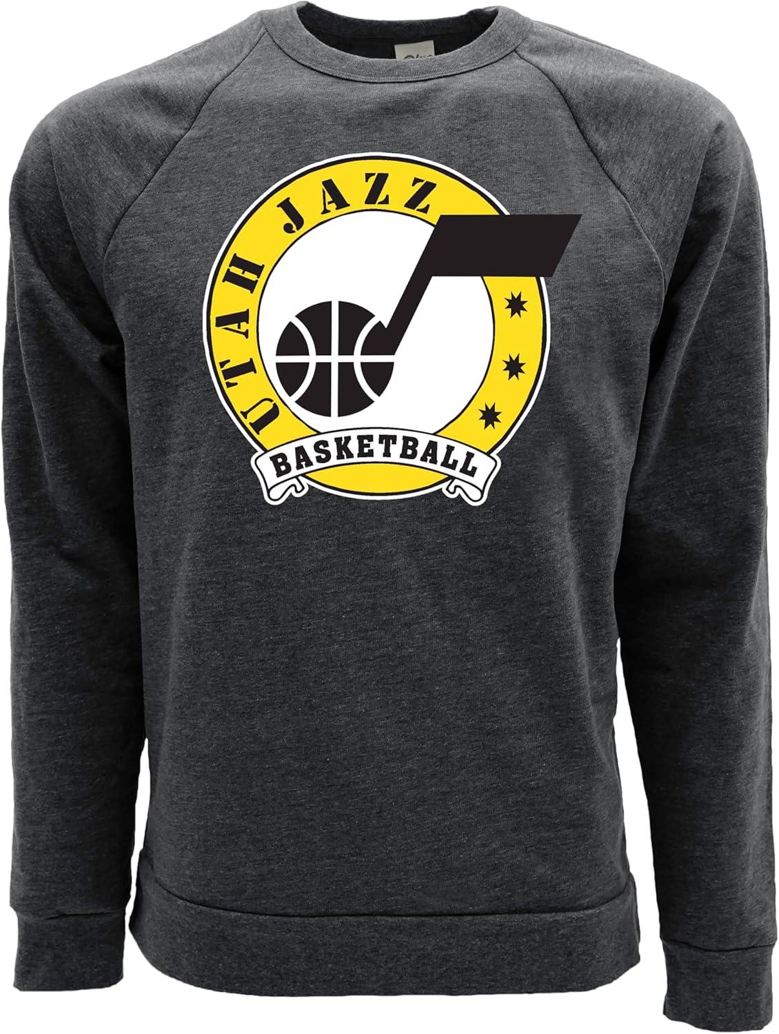 imageBlue 84 NBA unisexadult Nba Officially Licensed Triblend Crewneck Sweatshirt BlackBlack