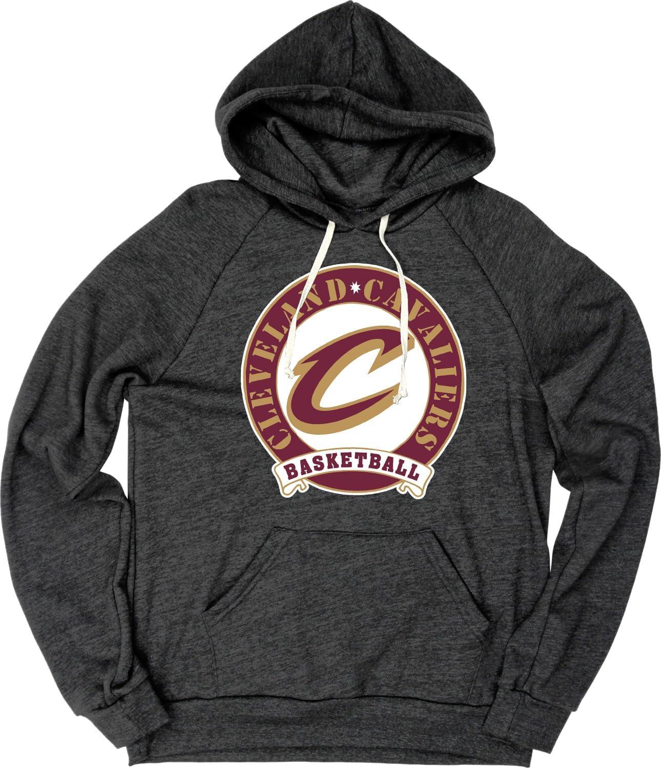 imageBlue 84 NBA unisexadult Nba Officially Licensed Triblend Hooded Sweatshirt BlackBlack