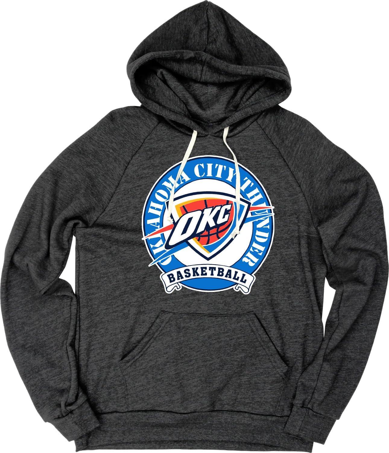 imageBlue 84 NBA unisexadult Nba Officially Licensed Triblend Hooded Sweatshirt BlackBlack