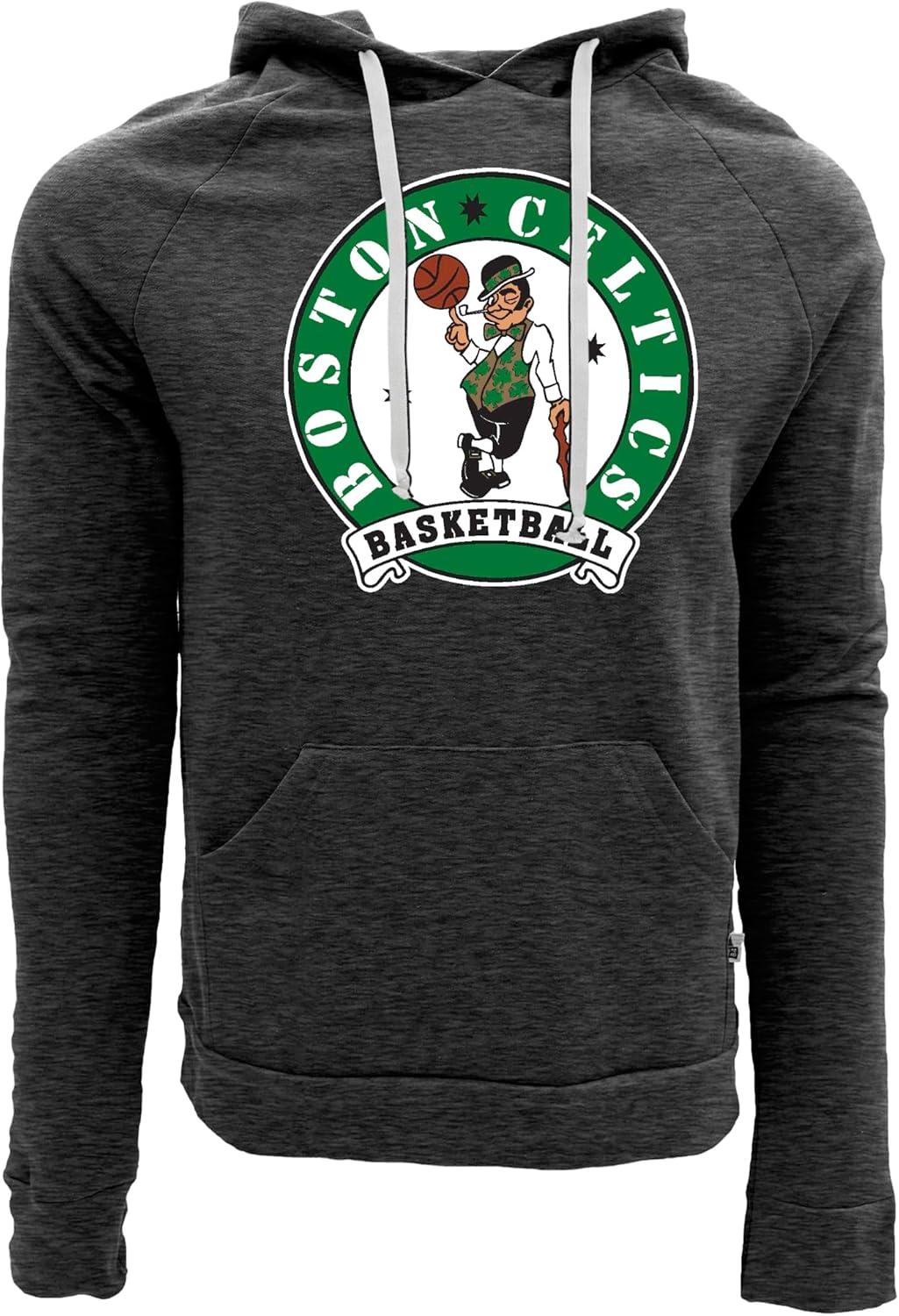 imageBlue 84 NBA unisexadult Nba Officially Licensed Triblend Hooded Sweatshirt BlackBlack