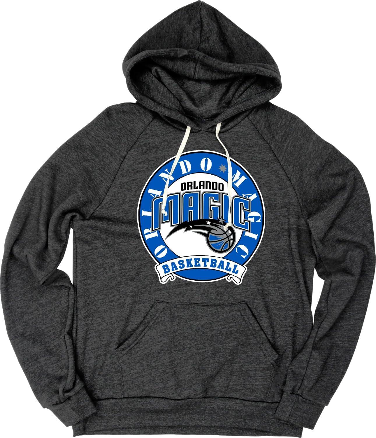 imageBlue 84 NBA unisexadult Nba Officially Licensed Triblend Hooded Sweatshirt BlackBlack