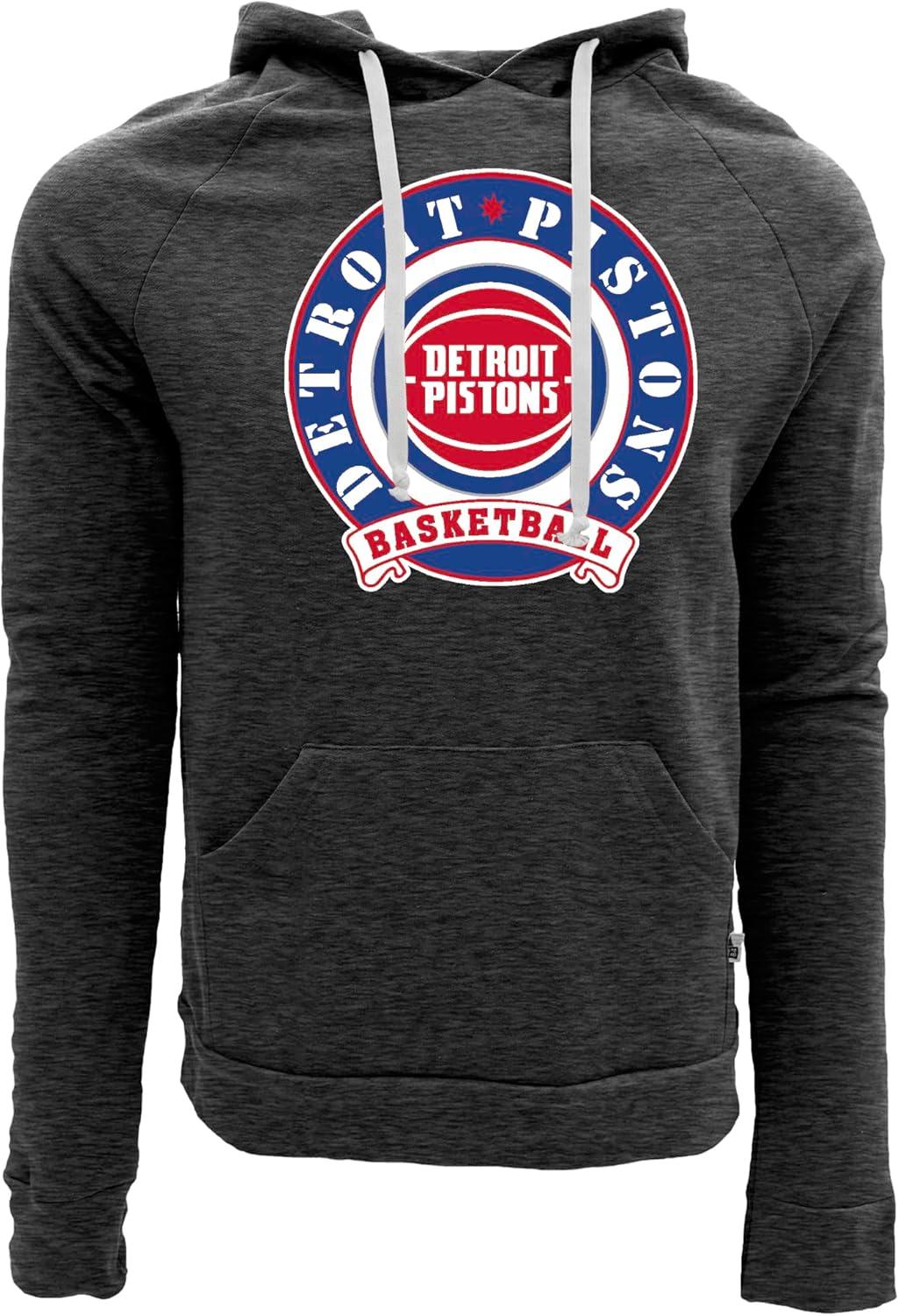 imageBlue 84 NBA unisexadult Nba Officially Licensed Triblend Hooded Sweatshirt BlackBlack