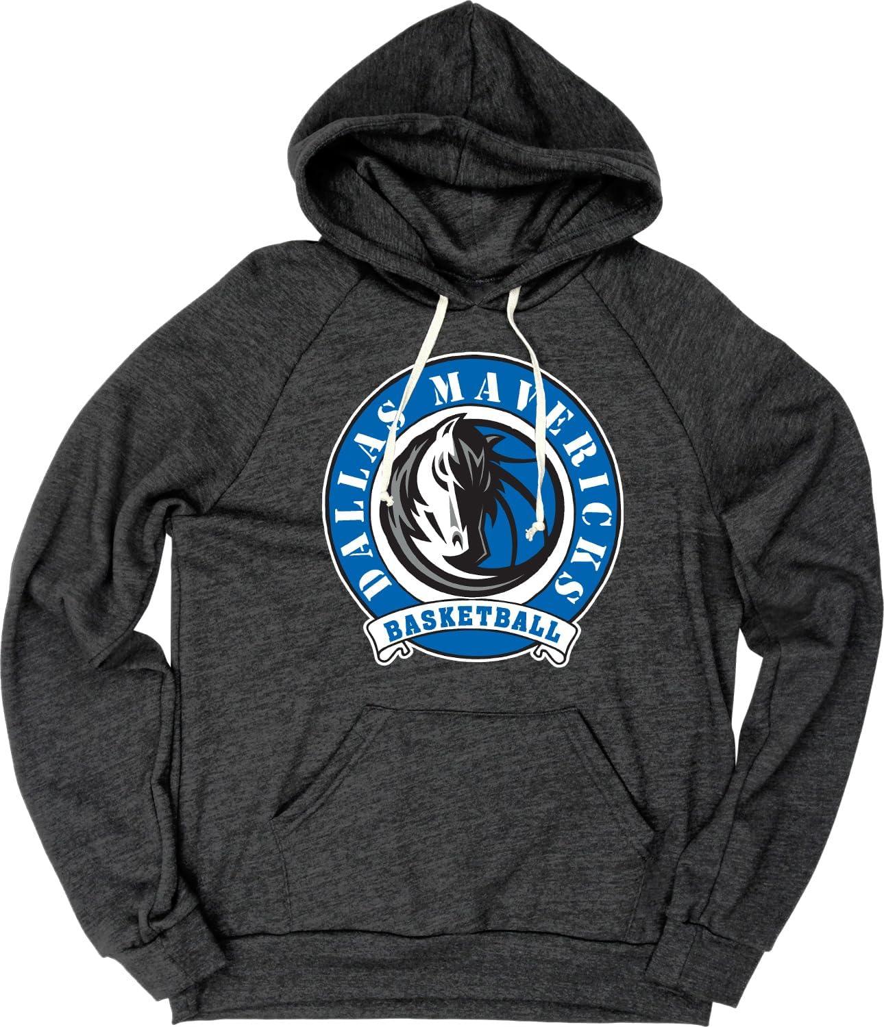 imageBlue 84 NBA unisexadult Nba Officially Licensed Triblend Hooded Sweatshirt BlackBlack